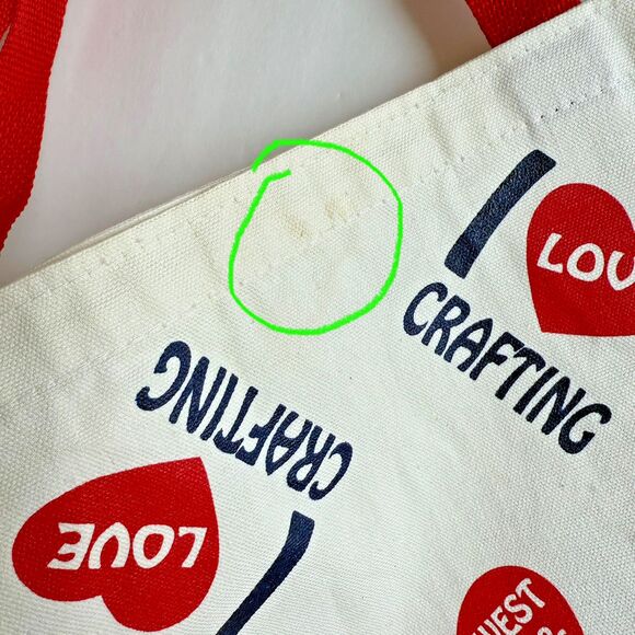 Vintage Northwest Fabrics & Crafts Canvas Tote Bag RARE Sewist Seamstress Gift - Picture 2 of 6